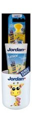 Jordan, Junior zestaw, pasta do zębów dla dzieci 6-12 lat, 50 ml + szczoteczka + kubek