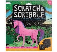 Kolorowe Baloniki, Scratch & Scribble, zdrapywanki, magiczne jednorożce