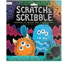 Kolorowe Baloniki, Scratch & Scribble, zdrapywanki, potworki