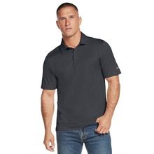 Koszulka polo męska z krótkim rękawem, czarna, Skechers Skech-Air