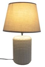 Lampa ceramiczna, szara, 28-43 cm