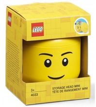 LEGO, mini głowa, chłopiec, pojemnik do przechowywania