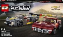 LEGO Speed Champions, Samochód wyścigowy Chevrolet Corvette C8.R i 1968 Chevrolet Corvette, 76903