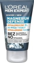 L'Oreal, Men Expert, hipoalergiczny żel do mycia twarzy, Magnesium Defence, 100 ml