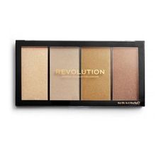 Makeup Revolution, paleta rozświetlaczy, Reloaded Lustre Lights Heatwave, 4-5 g