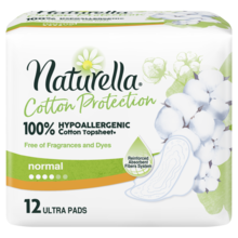 Naturella, Cotton Protection Ultra Normal, podpaski ze skrzydełkami, 12 szt.