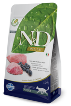 N&D Grain Free, karma bezzbożowa dla kotów dorosłych, jagnięcina i borówka, 1,5 kg