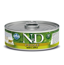 N&D Prime, karma dla kotów dorosłych, dzik i jabłko, 80 g