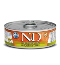N&D Pumpkin, karma dla kotów dorosłych, dzik, dynia i jabłko, 80 g