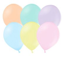 PartyDeco, balony lateksowe strong, pastelowe, mix kolorów, 27 cm, 100 szt.