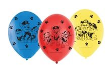 Psi Patrol, 6 balonów lateksowych, 23 cm