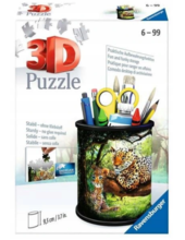 Ravensburger, Dzika przyroda, przybornik, puzzle 3D, 54 elementy