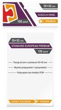 Rebel, koszulki na karty Standard European Premium, 59-92 mm, 100 szt.