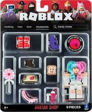 Roblox, Avatar Shop, Candy Avatar, figurka z akcesoriami, 9 elementów