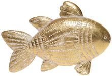 Ryba dekoracyjna, złota przecierana z dwoma płetwami, 21,7-5-15 cm