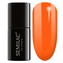 Semilac, lakier hybrydowy 045 electric orange