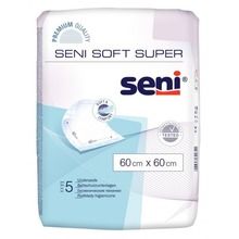 Seni Soft Super, Happy, podkłady higieniczne, 60-60 cm, 5 szt.