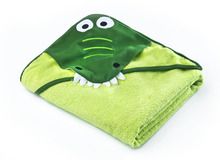 Sensillo, Water Friends, Krokodyl, okrycie kąpielowe z aplikacją 3D, 100-100 cm, zielone