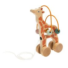 Smiki, Żyrafa, drewniana zabawka do ciągnięcia