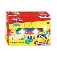 Starpak, Play-Doh, farby do malowania palcami, 6 kolorów, 40ml