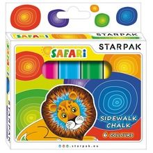 Starpak Safari, kreda do pisania po chodniku, 6 kolorów