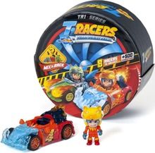 T-Racers, Turbo Wheel, puszka z pojazdem i figurką, 1 szt.