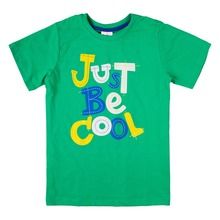 T-shirt chłopięcy, zielony, Just be cool, Tup Tup