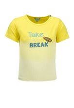 T-shirt chłopięcy, żółty, Take a Summer Break, Lief