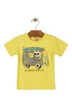 T-shirt chłopięcy, żółty, van, Just Another Surfing Day, Up Baby