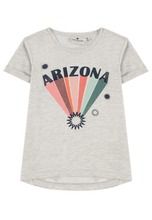 T-shirt dziewczęcy, beżowy, Arizona, Tom Tailor