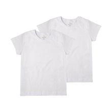 T-shirt dziewczęcy, biały, zestaw, 2 szt., Tup Tup