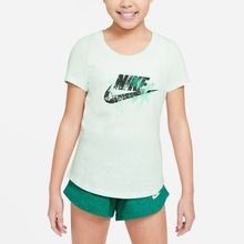 T-shirt dziewczęcy, zielony, Nike Sportswear Big Kids T-Shirt