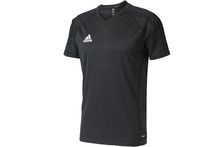 T-shirt męski, czarny, Adidas Tiro 17 Training Tee