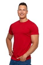 T-shirt męski, czerwony, Moraj
