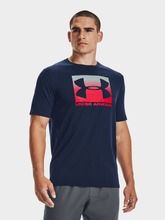 T-shirt męski, granatowy, Under Armour Boxed Sportstyle SS Tee