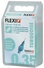 Tandex, czyściki międzyzębowe, Flexi 0,35-2,5 mm, X-micro, turquoise, turkusowy, 6 szt.