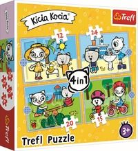 Trefl, Kicia Kocia, puzzle 4w1