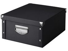 Zeller, pudełko do przechowywania, 40-33-17 cm, czarne