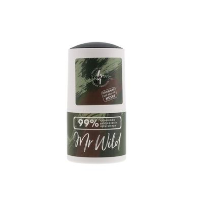 4organic, Mr Wild, naturalny dezodorant w kulce, bergamotka, 50 ml