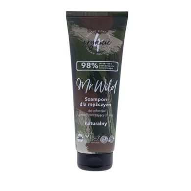 4organic, Mr Wild, naturalny szampon dla mężczyzn do włosów przetłuszczających się, 250 ml