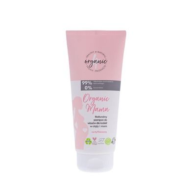 4organic, Organic Mama, naturalny szampon do włosów dla kobiet w ciąży i mam, 200 ml