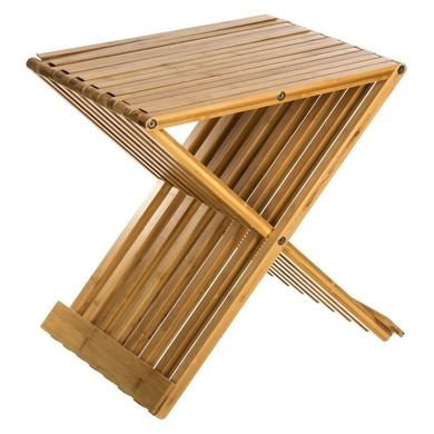 5five Simply Smart, bambusowy taboret, Bambou, składany