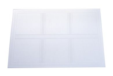 6 podkładek białych, dzielonych, 30-45 cm
