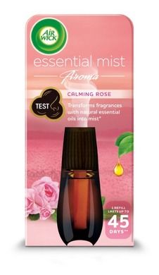 Air Wick, Essential Mist Aroma, kojący wkład do automatycznego odświeżacza o zapachu róży, 20 ml