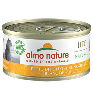 Almo Nature, HFC Natural, karma dla kota, pierś kurczaka, 70g