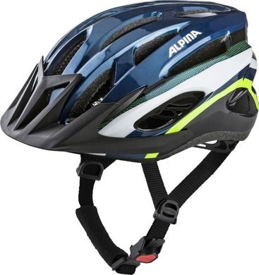 Alpina, kask rowerowy, MTB17, ciemnoniebieski-neonowy, rozmiar 54-58