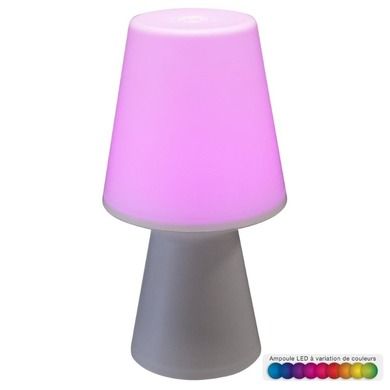 Atmosphera, lampa stołowa zmieniająca kolory, Wiza, 23 cm