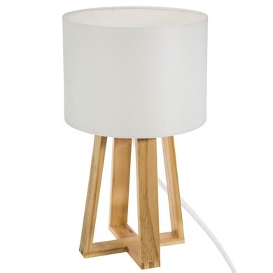 Atmosphera, lampka stołowa, Molu, 35 cm, biały