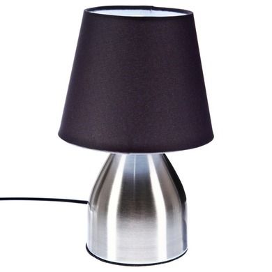 Atmosphera, metalowa lampa stołowa, Chevet Touch, 20 cm, granatowy