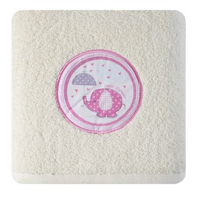 Baby, dziecięcy ręcznik bawełniany z aplikacją, 50-90 cm